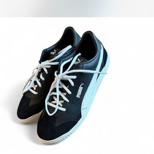 Puma Classic Black and White Trainers